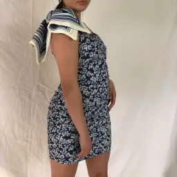 By Johnny Sculpture Sleeve Mini Dress Floral Size L / AU 12 for rent on The Volte - image 2