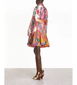 Zimmermann The Lovestruck Georgette Mini Dress in Mixed Paisley Size 1 / AU 10 for rent on The Volte - image 3