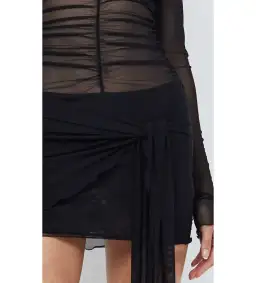 Bec & Bridge Marina Long Sleeve Mini Dress Black Size XS / AU 6 for rent on The Volte - image 5
