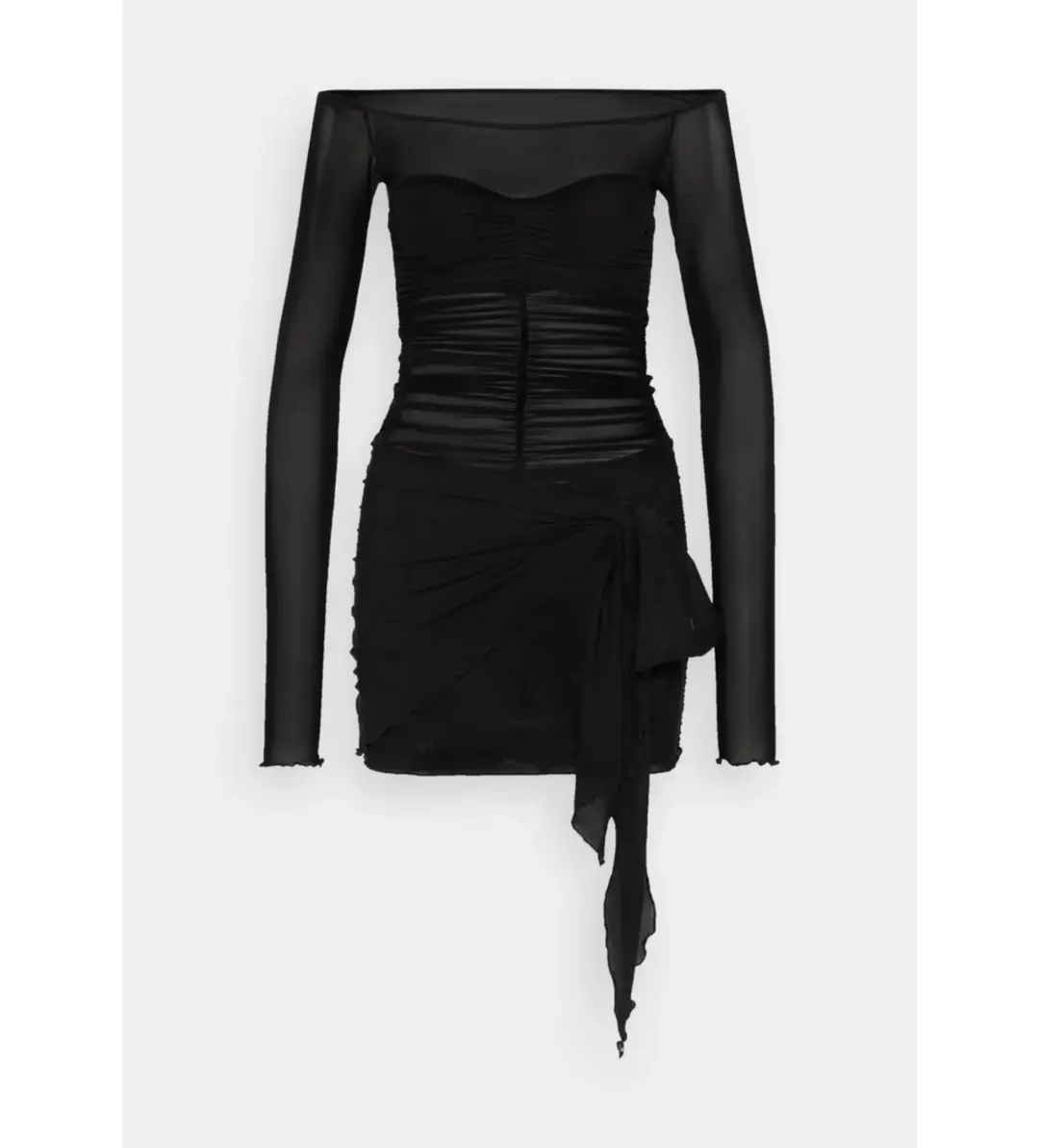 Bec & Bridge Marina Long Sleeve Mini Dress Black Size XS / AU 6 for rent on The Volte - main image