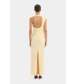 Sir The Label Giacomo Gathered Gown in Butter Size AU 10 for rent on The Volte - image 3