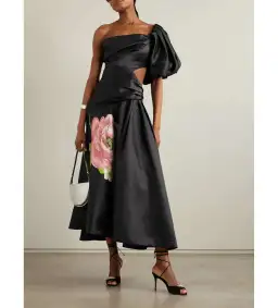 Alemais Regent Noir Gown Black Floral Size AU 16