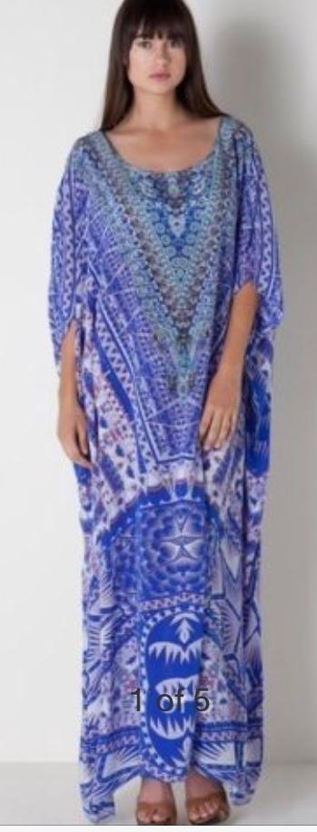 Camilla Kaftan Blue Print Size 10 - Image 10