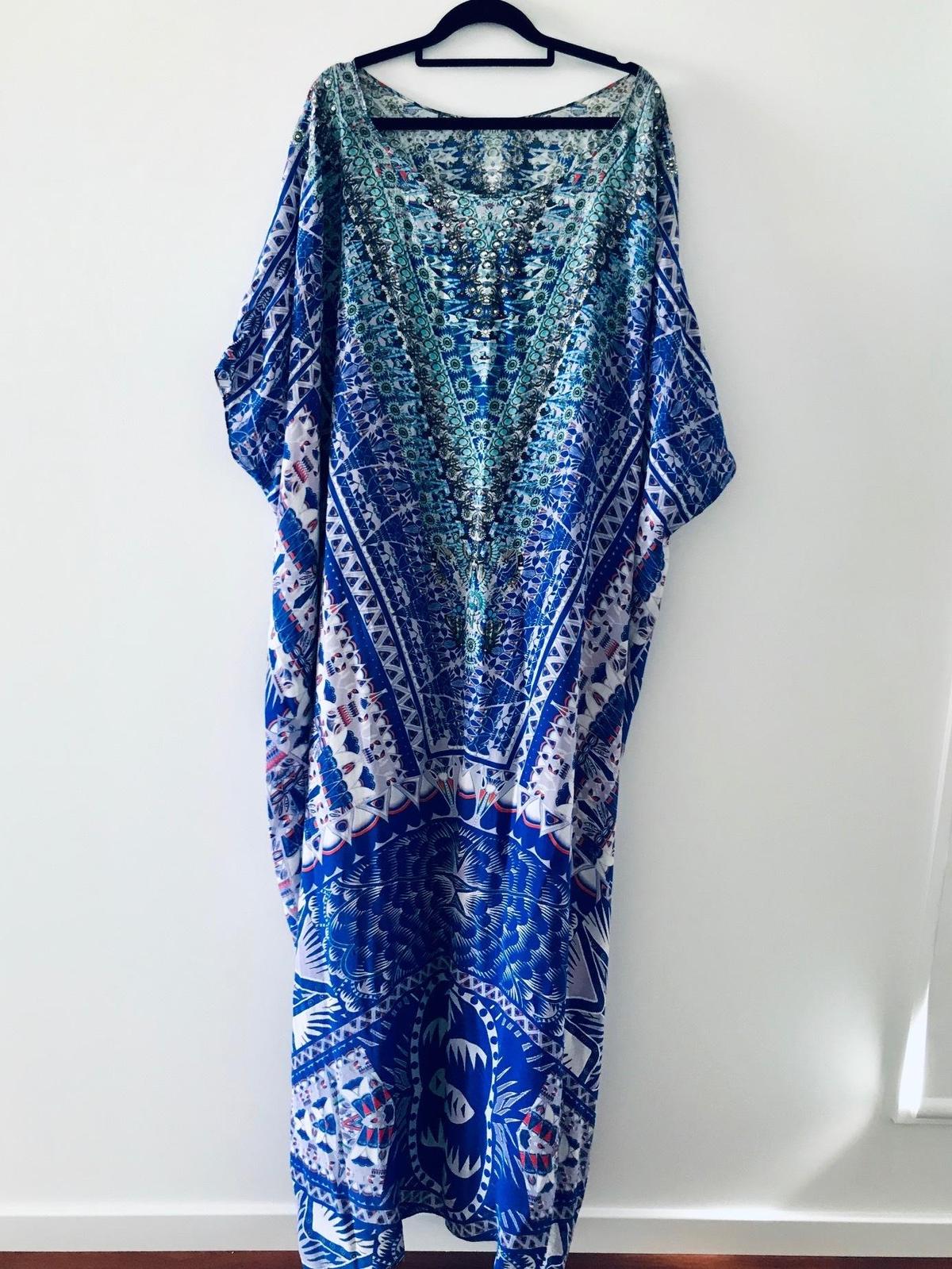 Camilla Kaftan Blue Print Size 10 - Image 7