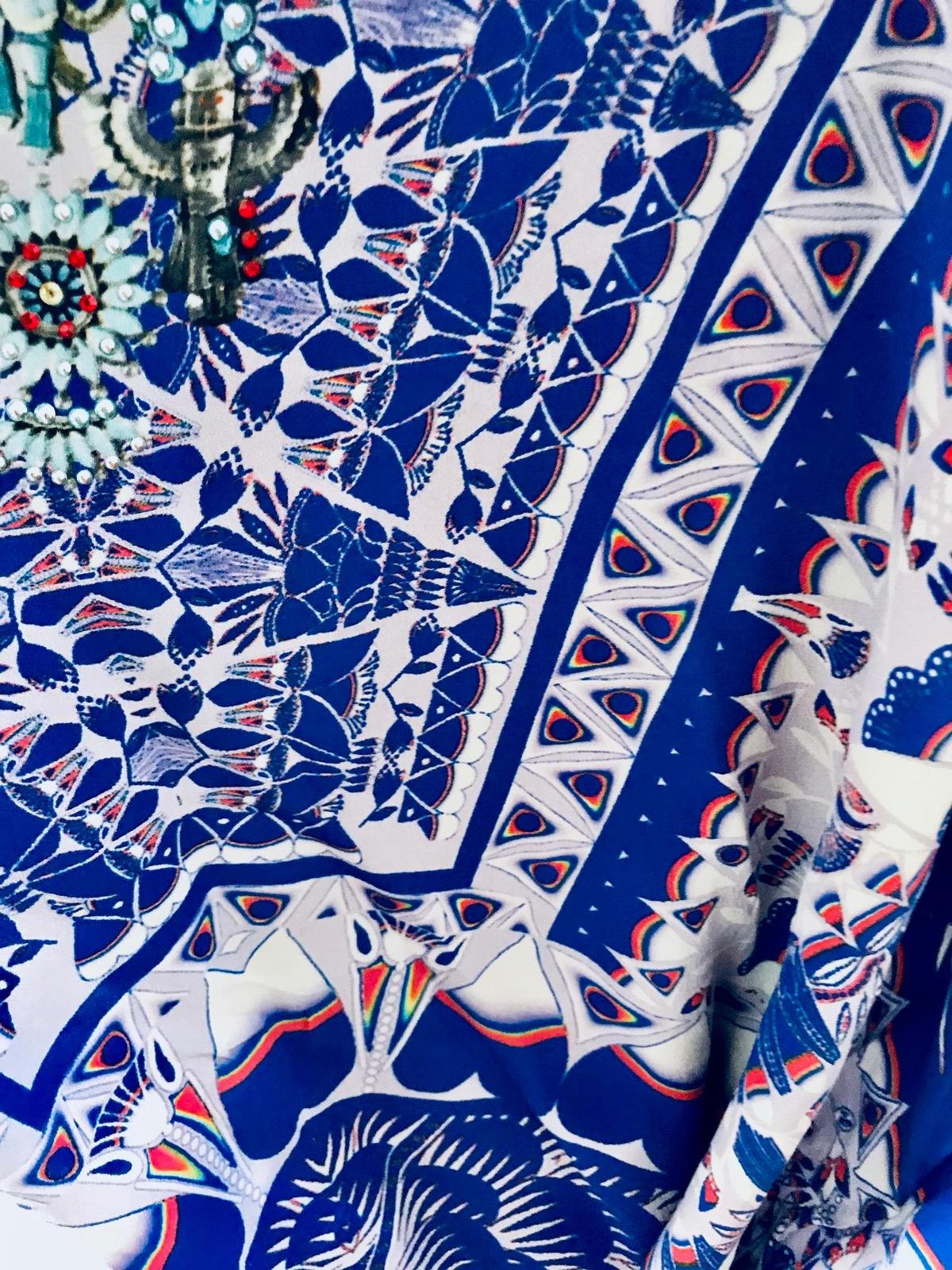 Camilla Kaftan Blue Print Size 10 - Image 9