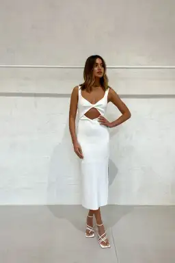 Bec & Bridge Joelle Midi Dress Ivory Size AU 10 for rent on The Volte - image 4