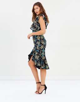 Talulah Stormy Crochet Flounce Midi Dress Floral Size 10 for rent on The Volte - image 2