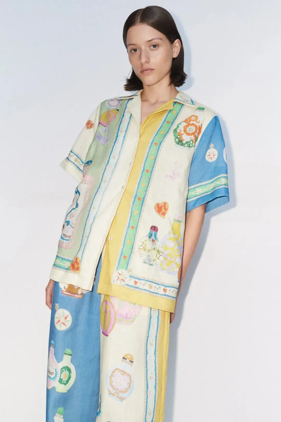 Alemais Elixir Shirt Size 6 And Pant Size 8 Set Print for rent on The Volte - main image