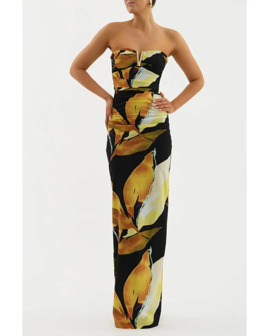 Rebecca Vallance Petals Of Paradise Gown Print Size AU 10 for rent on The Volte - main image