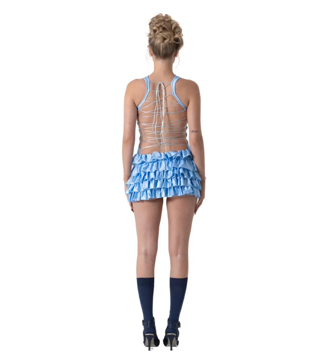 Bye Bambi Madison Mini Dress Blue Size S / AU 8 for rent on The Volte - main image