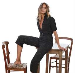 For Love and Lemons Spring Eyelet Jumpsuit size 8 for rent on The Volte - image 1