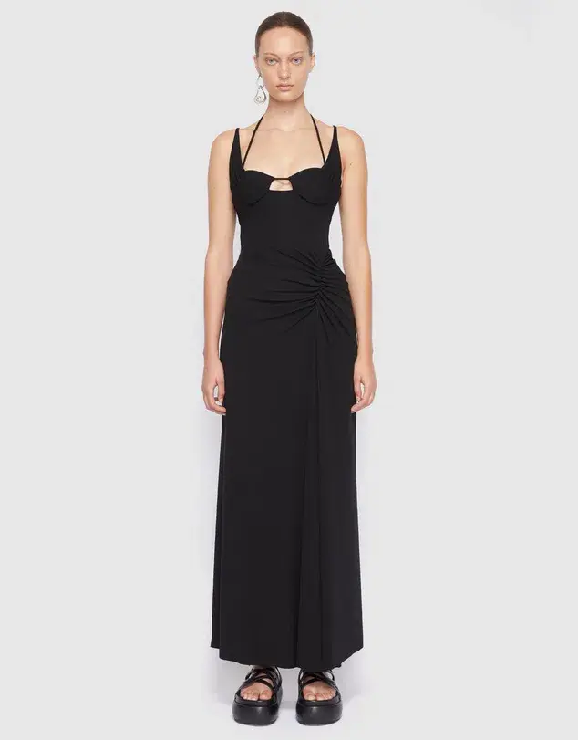 Jonathan Simkhai Naomi Midi Dress Size US 6 / AU 10 for rent on The Volte - main image