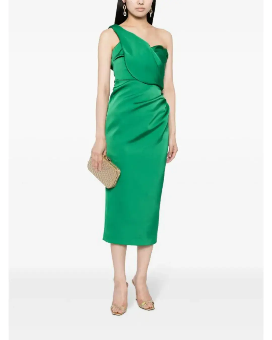 Rachel Gilbert Edan Dress in Green Size 1 / AU 10 for rent on The Volte - main image