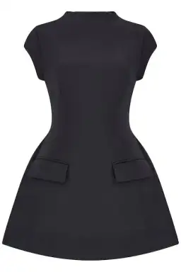 Odd Muse Ultimate Cap Sleeve Mini Dress Black Size AU 6 for rent on The Volte - image 4