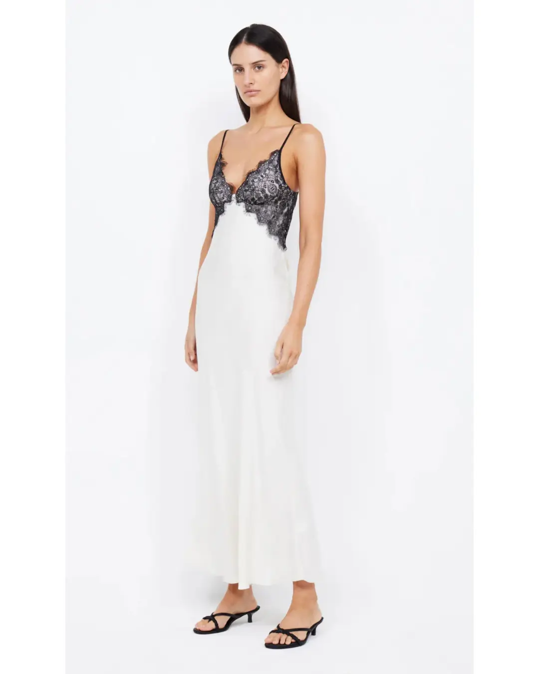 Bec & Bridge Emery Lace Maxi Dress Ivory/Black Size AU 6 for rent on The Volte - main image