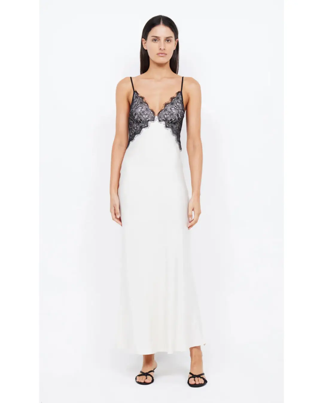 Bec & Bridge Emery Lace Maxi Dress Ivory/Black Size AU 6 for rent on The Volte - main image