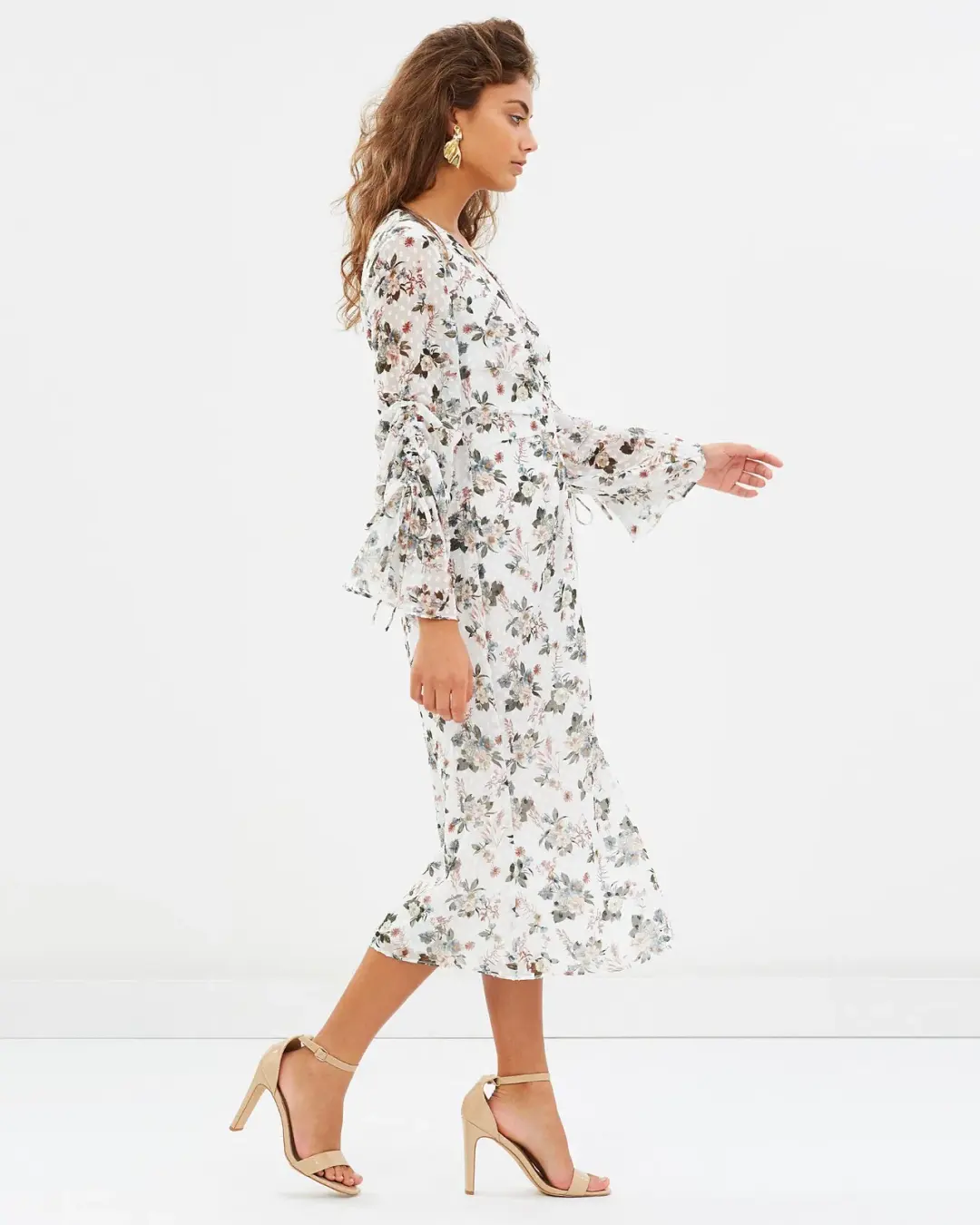 TALULAH Reminisce Midi Dress Size AU 10 for rent on The Volte - main image