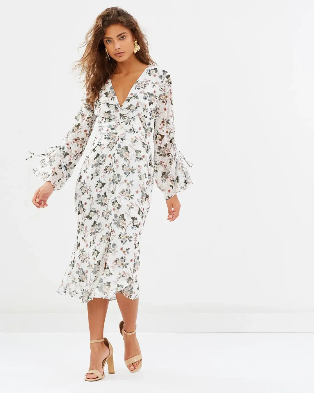 TALULAH Reminisce Midi Dress Size AU 10 for rent on The Volte - main image