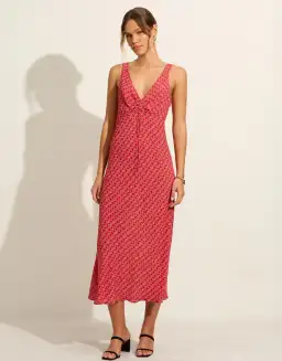 Auguste The Label Melodie Midi Dress Floral Size AU 12 for rent on The Volte - image 1