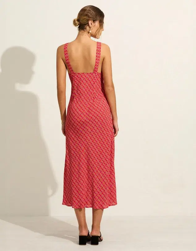 Auguste The Label Melodie Midi Dress Floral Size AU 12 for rent on The Volte - main image