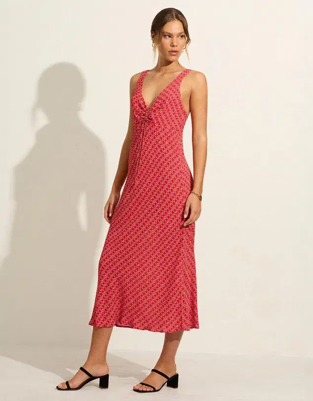 Auguste The Label Melodie Midi Dress Floral Size AU 12 for rent on The Volte - main image