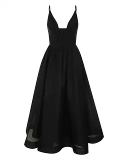 Zimmermann Illustration V Neck Midi Dress in Black Size 1 / AU 10 for rent on The Volte - image 3