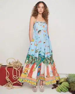 Alemais All Aboard Sundress Print Size 10 for rent on The Volte - image 1