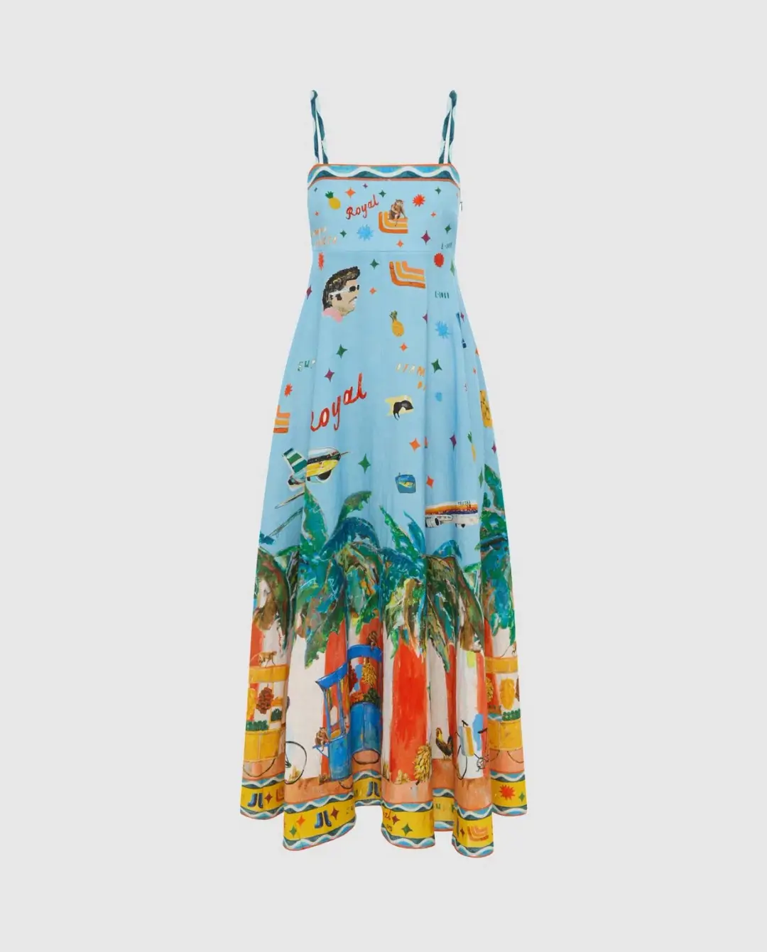 Alemais All Aboard Sundress Print Size 10 for rent on The Volte - main image