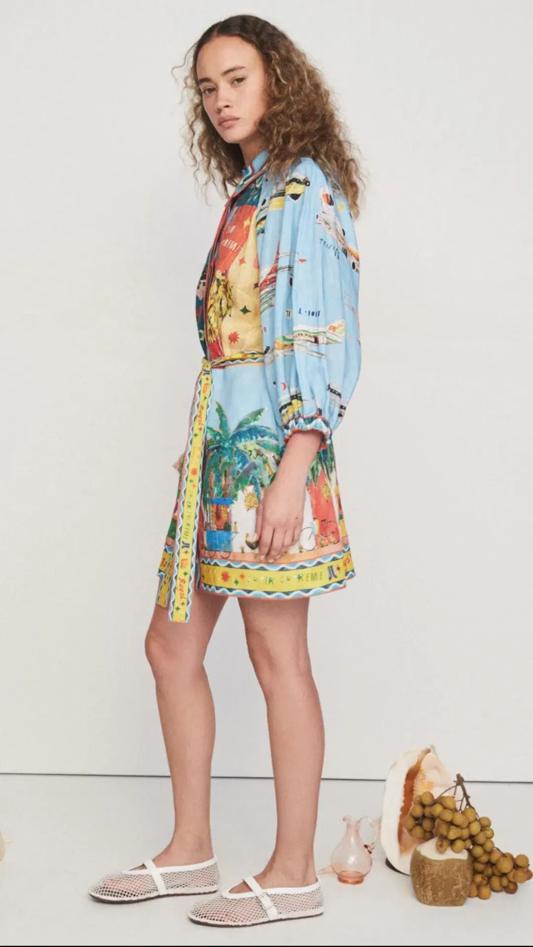 Alemais All Aboard Mini Dress Multi Size 8 for rent on The Volte - main image