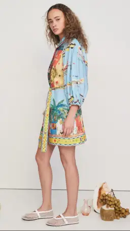 Alemais All Aboard Mini Dress Multi Size 8 for rent on The Volte - image 2