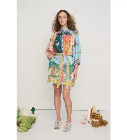 Alemais All Aboard Mini Dress Multi Size 8 for rent on The Volte - image 1