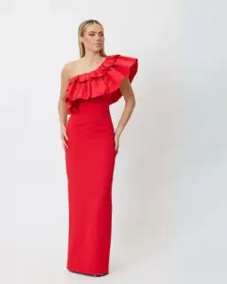 Bianca & Bridgett Ruby Dress Red Size 6 for rent on The Volte - image 1