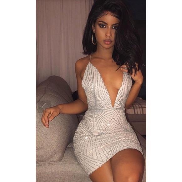 Meshki KAYDA - Silver Dress XS - Image 2