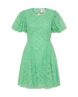 Aje Context Embellished Mini Dress Marine Green Size AU 10 for rent on The Volte - image 5