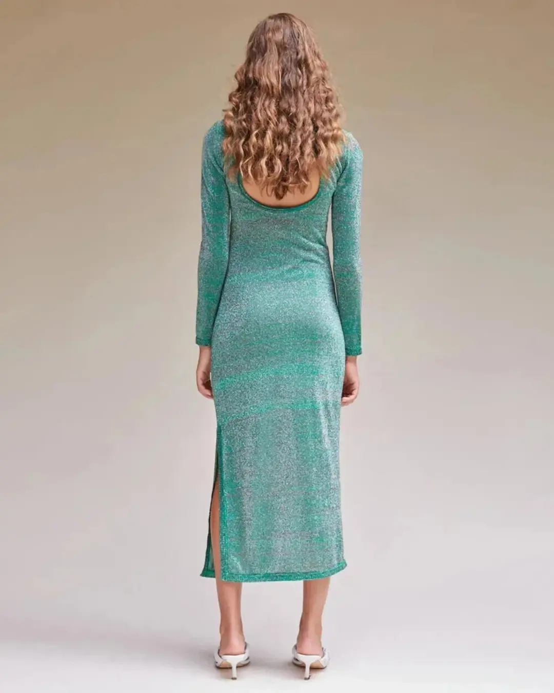 Suboo Aylish Long Sleeve Knit Dress Green Size Small / AU 10 for rent on The Volte - main image