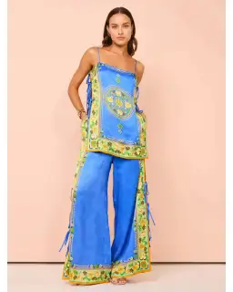 Alemais Linda Pants and Top Set Blue Print Size AU 6