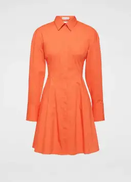 Scanlan Theodore Parachute Cut Out Mini Shirtdress Orange Size AU 6 for rent on The Volte - image 5