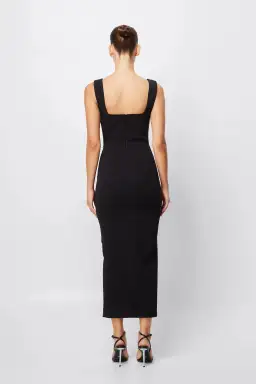 Mossman Envy Midi Dress Black Size AU 10 for rent on The Volte - image 4