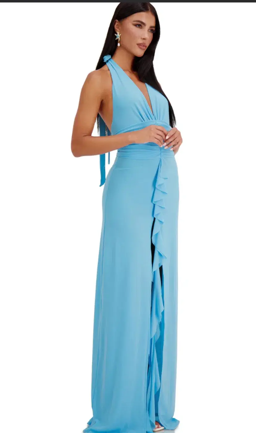 Alamour The Label Grusilla Maxi Dress in Blue in Size S / AU 8 for rent on The Volte - main image