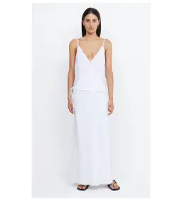 Bec & Bridge Jayden Wrap Maxi Dress White Size AU 6 for rent on The Volte - image 1