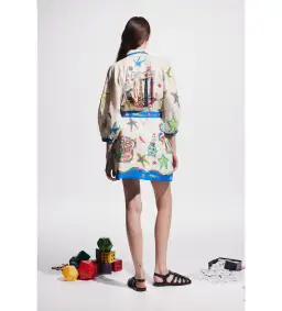 Alémais Players Mini Dress Print Size 10 for rent on The Volte - image 4