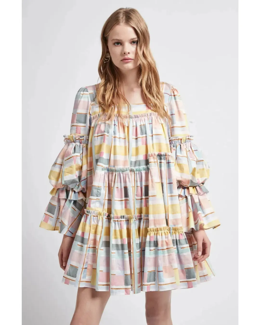 Aje L’Esprit Mini Dress Multi Size AU 6 for rent on The Volte - main image