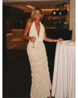 Arcina Ori Adrianna Dress Ivory Size AU 8 for rent on The Volte - image 4