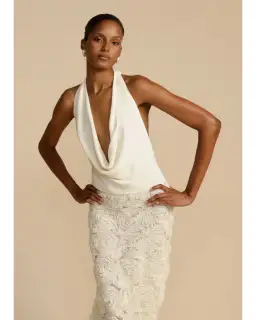 Arcina Ori Adrianna Dress Ivory Size AU 8 for rent on The Volte - image 2