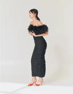 Rachel Gilbert Zion Midi Dress Black Size 4 / AU 14 for rent on The Volte - image 3