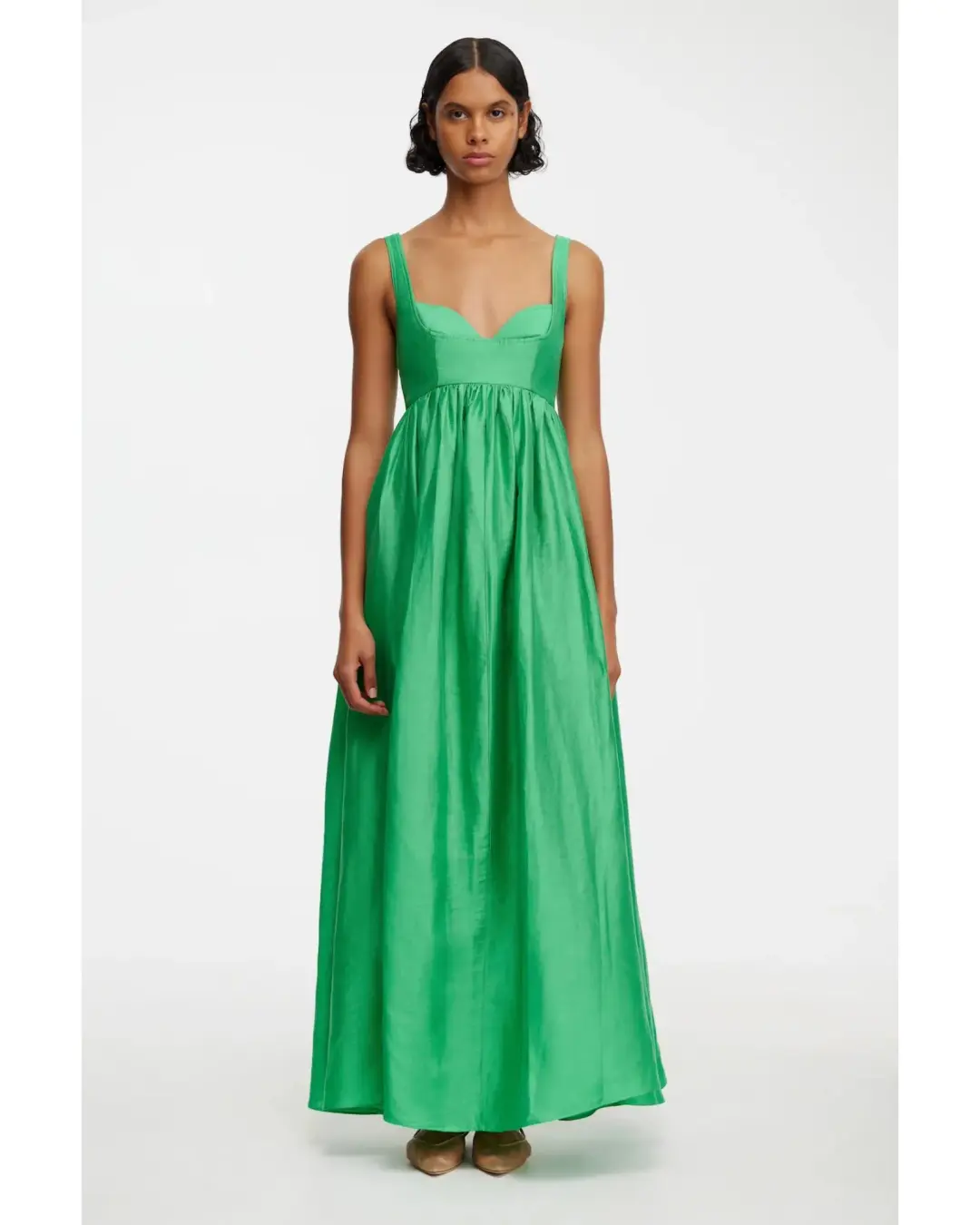 Acler Sandgate Maxi Dress in Shamrock Size AU 12 for rent on The Volte - main image