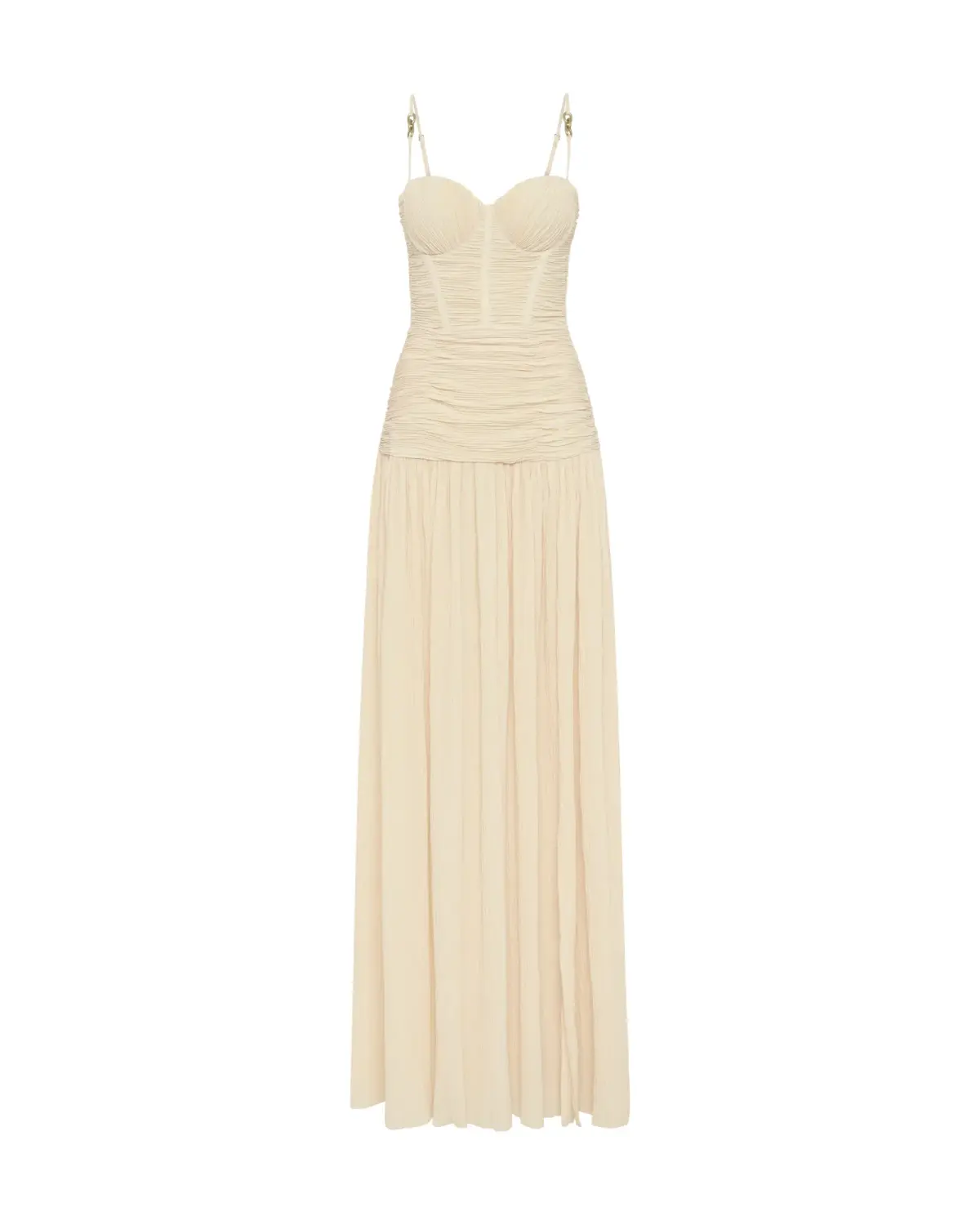 Manning Cartell Double Time Pleat Dress Nougat Size AU 14  - Image 7