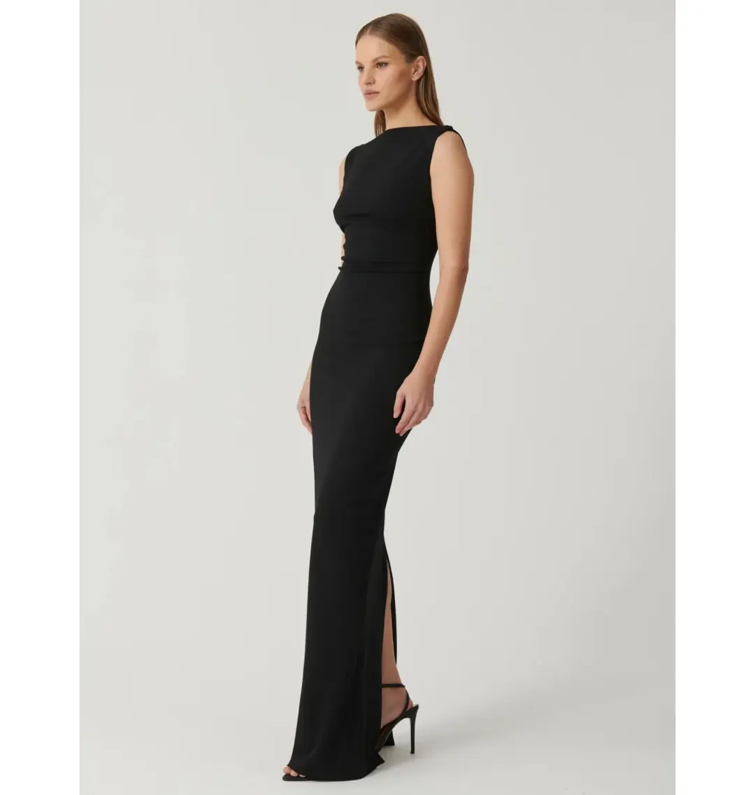 Effie Kats Verona Gown Black Size AU 8 for rent on The Volte - main image