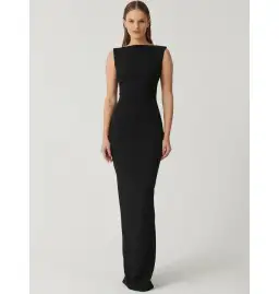 Effie Kats Verona Gown Black Size AU 8 for rent on The Volte - image 1
