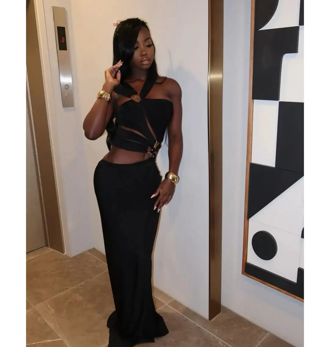 Khanums Kiyren Dress Black Size AU 6 for rent on The Volte - main image